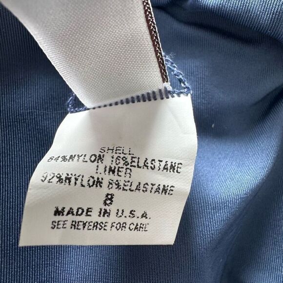 Badgley Mishka Blue Beaded Swim Bottoms - Picture 4 of 6